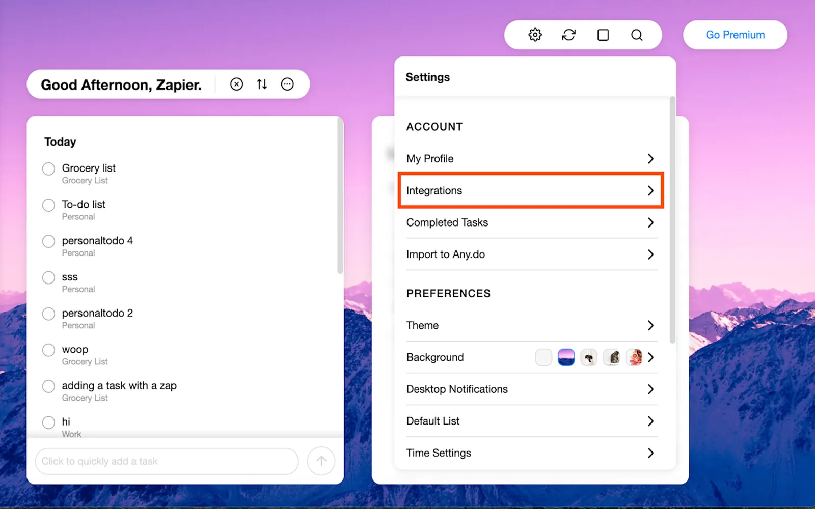 How Any.do uses Zapier's App Directory Element to increase user adoption