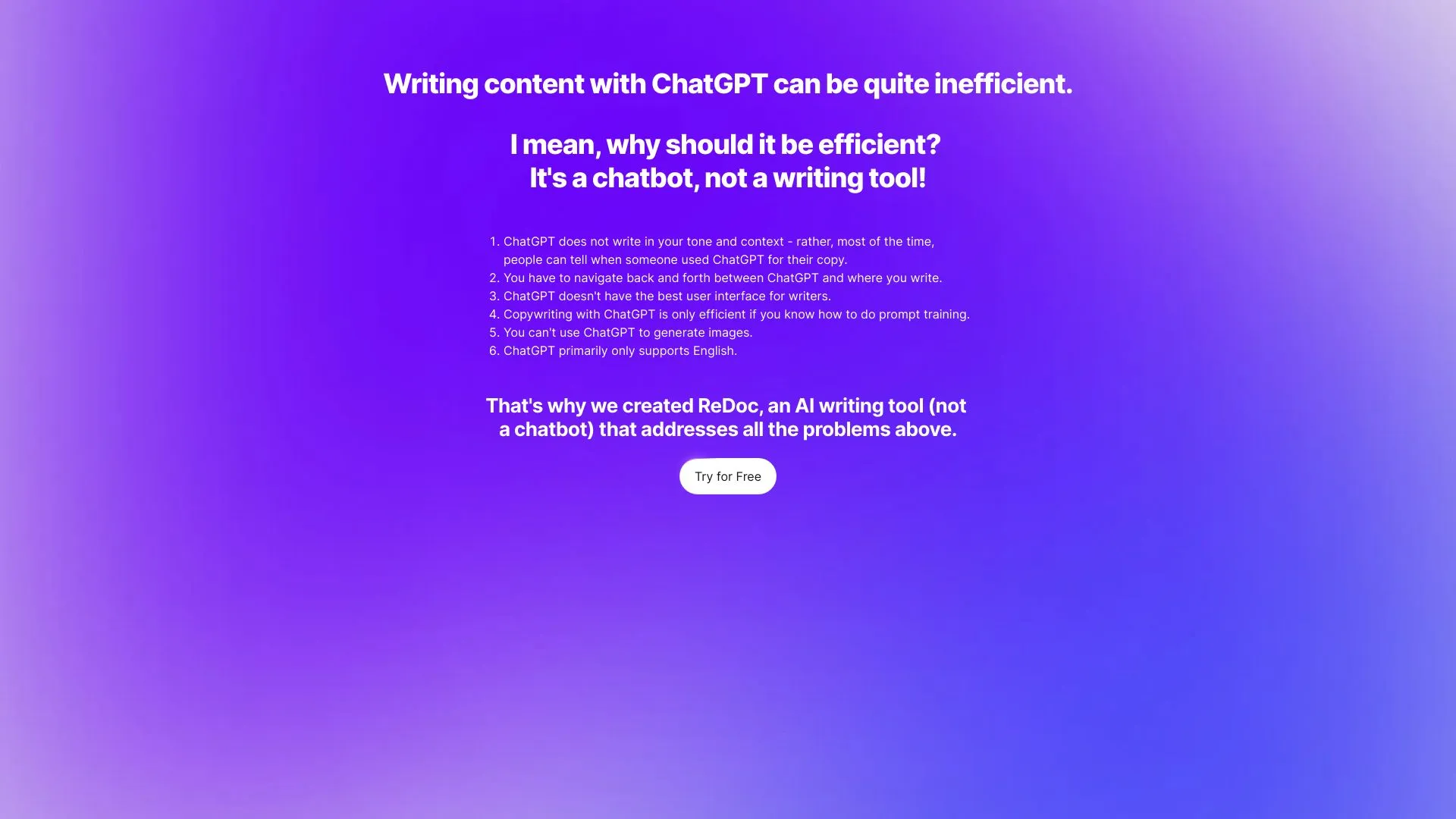 Redoc - ChatGPT with Super Powers