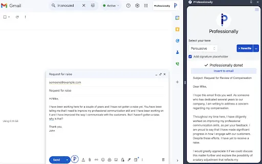 Professionally AI Email Writer