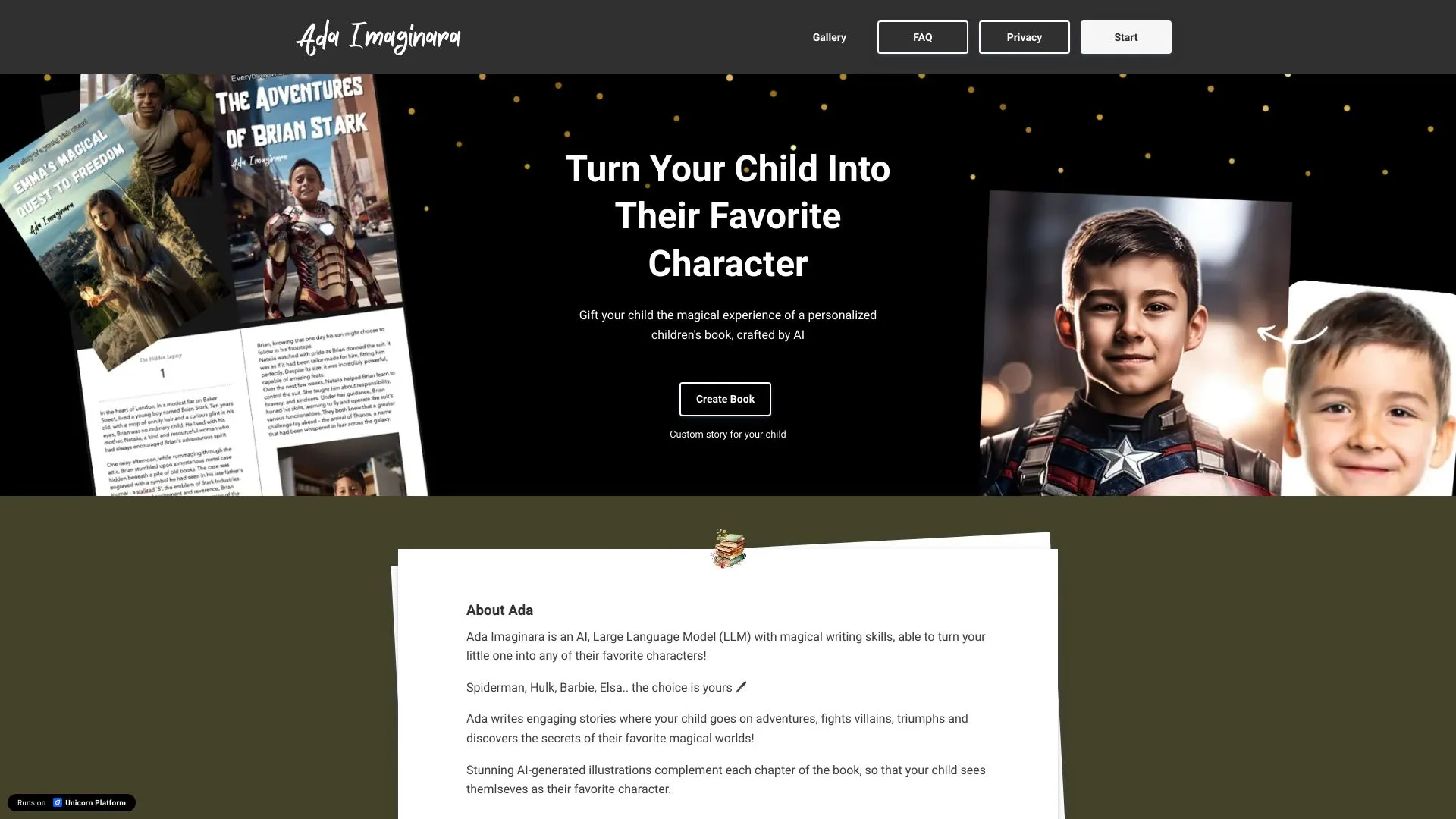 Ada Imaginara - Children's Books by AI