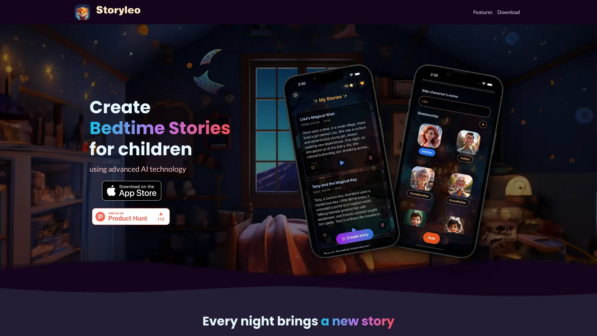 Storyleo: Bedtime Stories AI