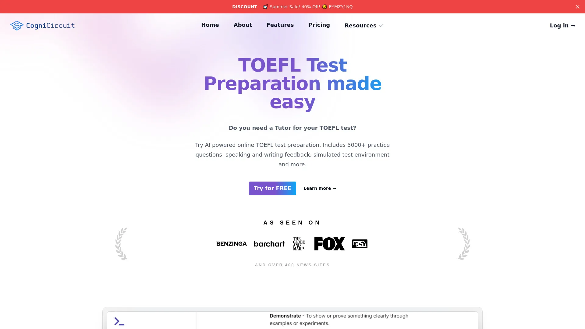 TOEFL Preparation App