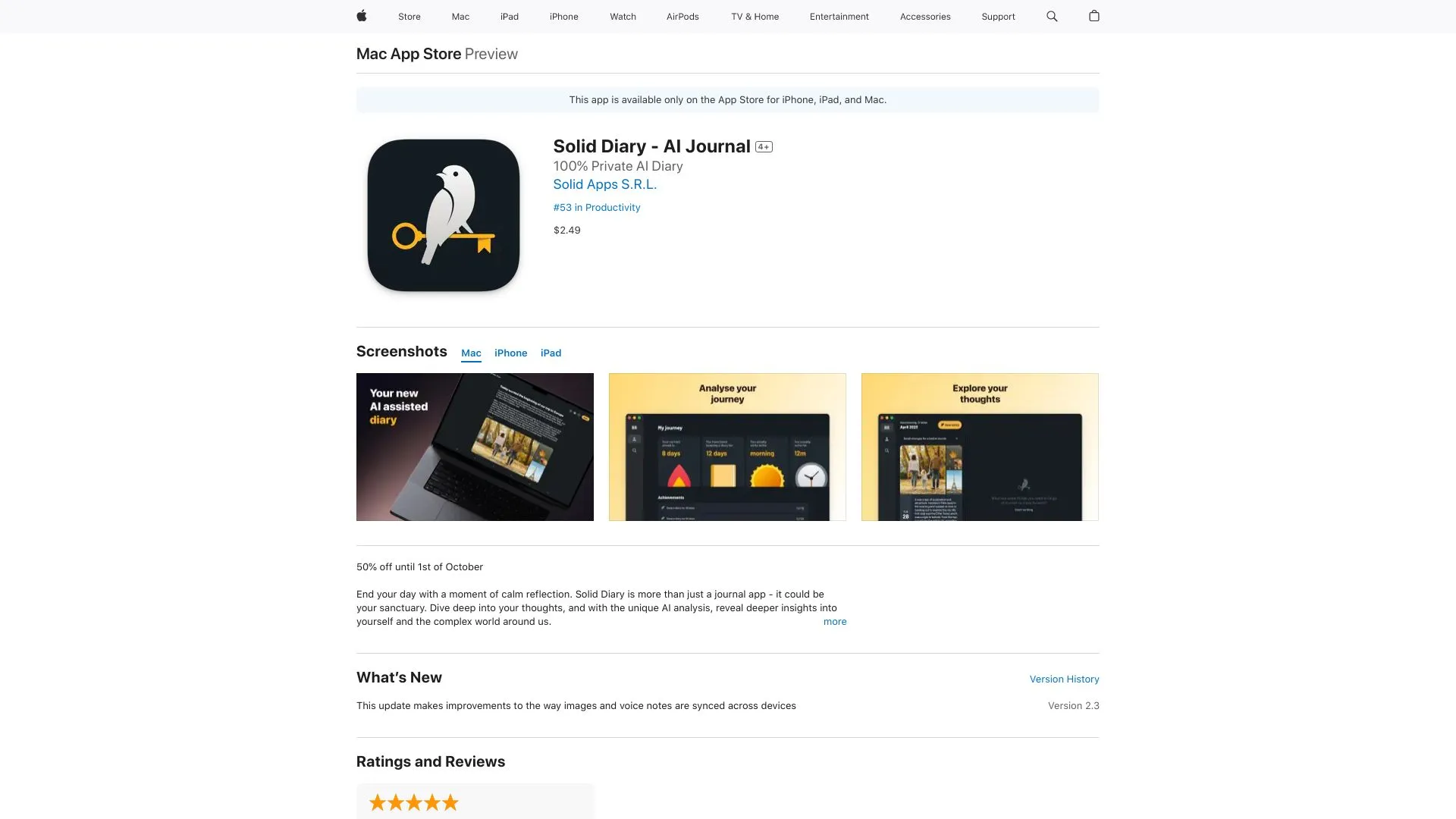 Solid Diary - AI Journal
