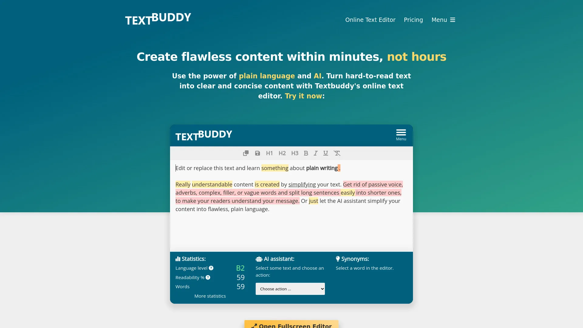 AI Text Editor