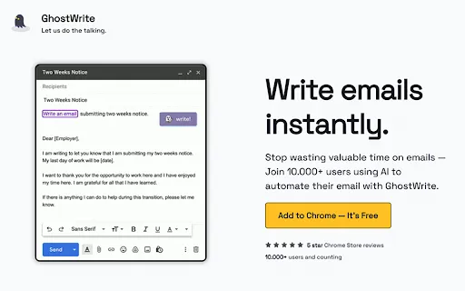 Ghostwrite