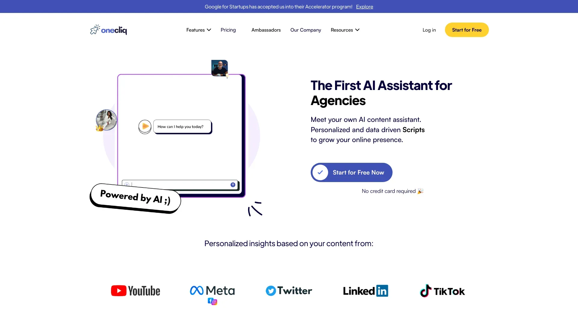 OneCliq.io AI Content Creation Genius