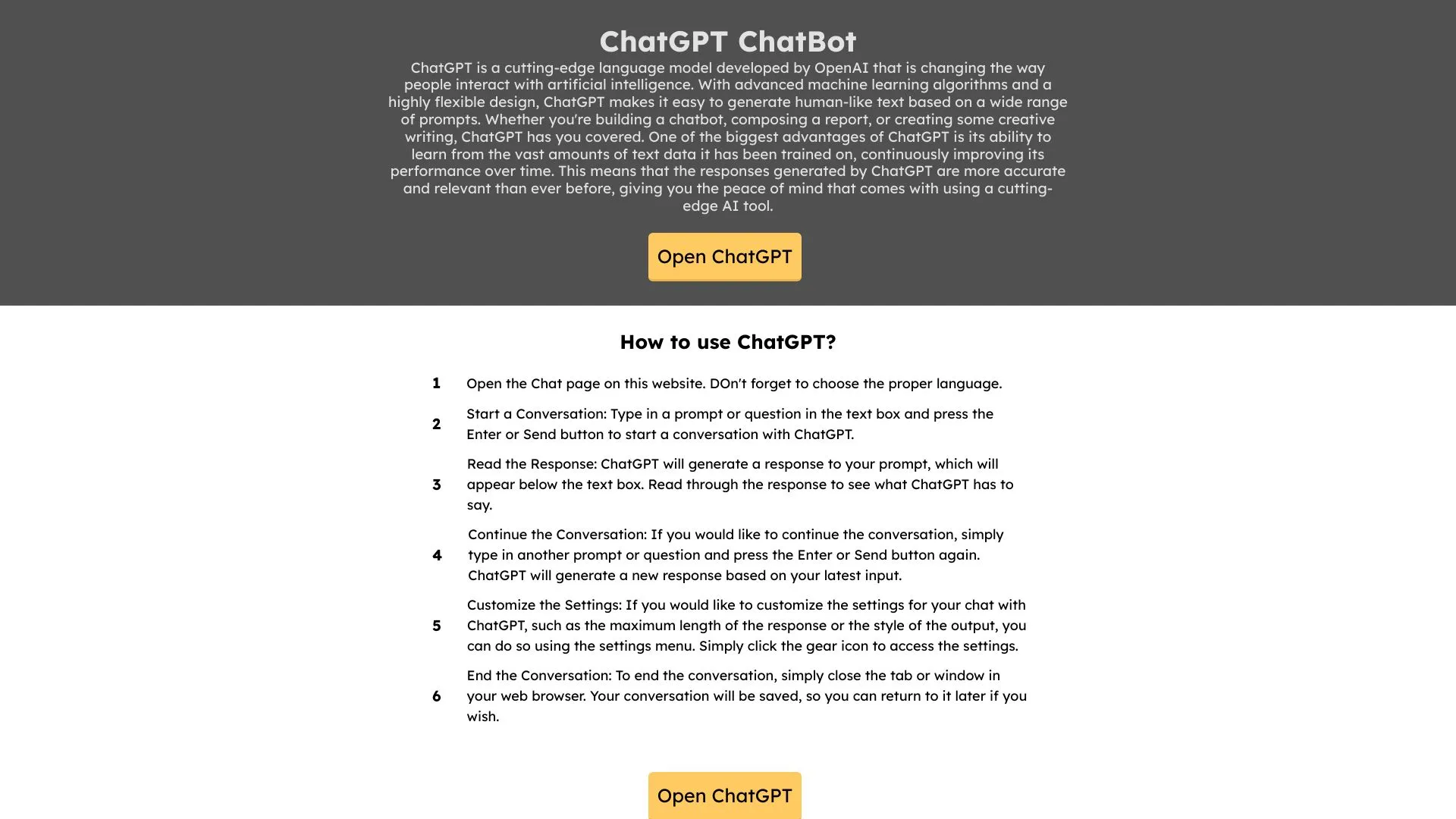 ChatGPT - Online AI Chat Unlimited