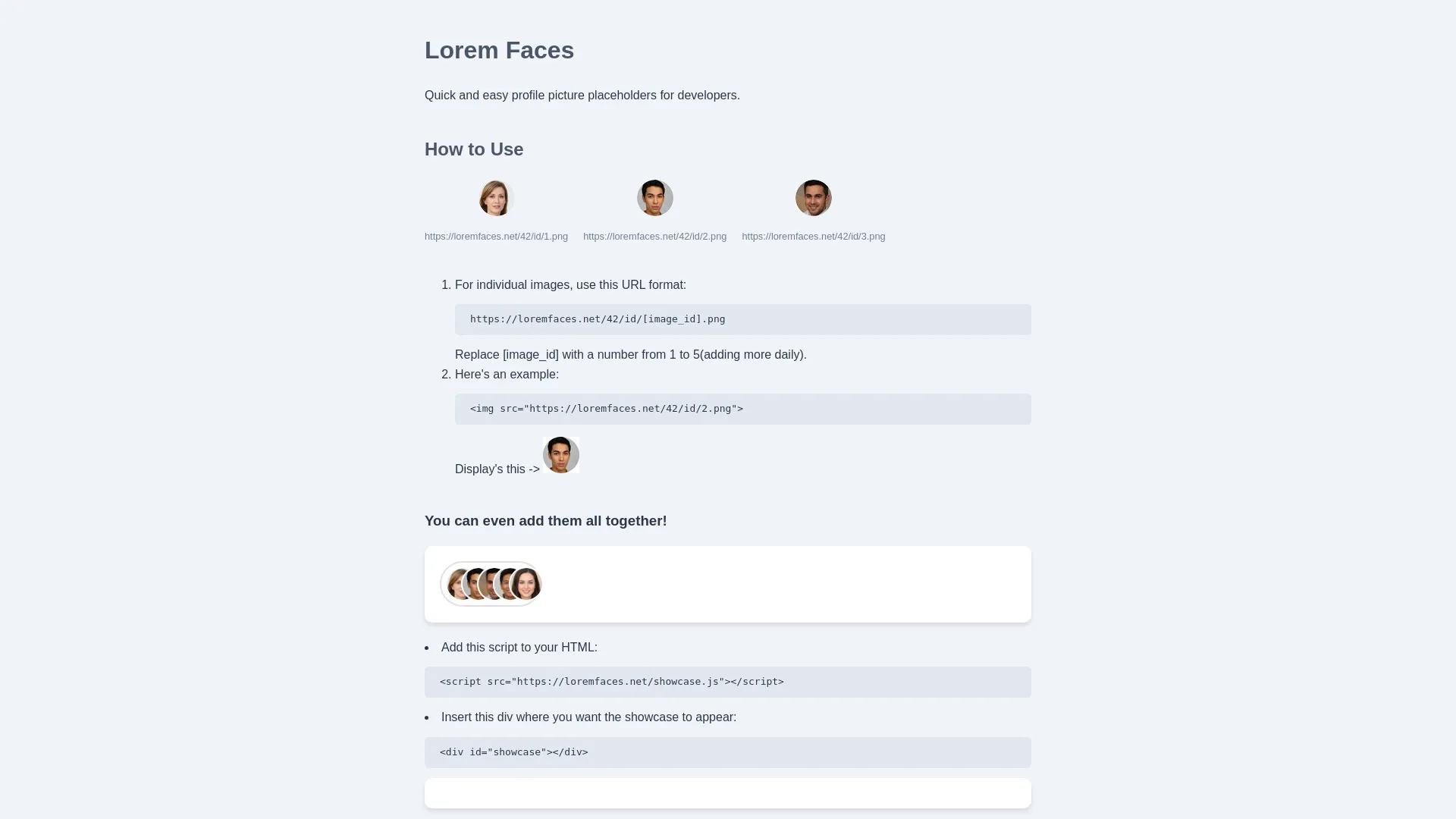 Lorem Faces
