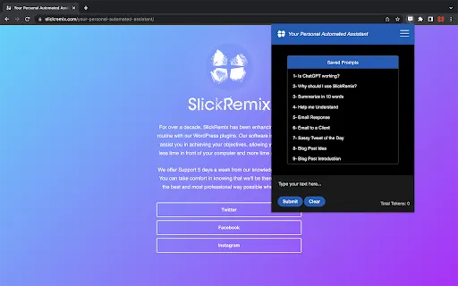 SlickRemix: Your ChatGPT Web Assistant