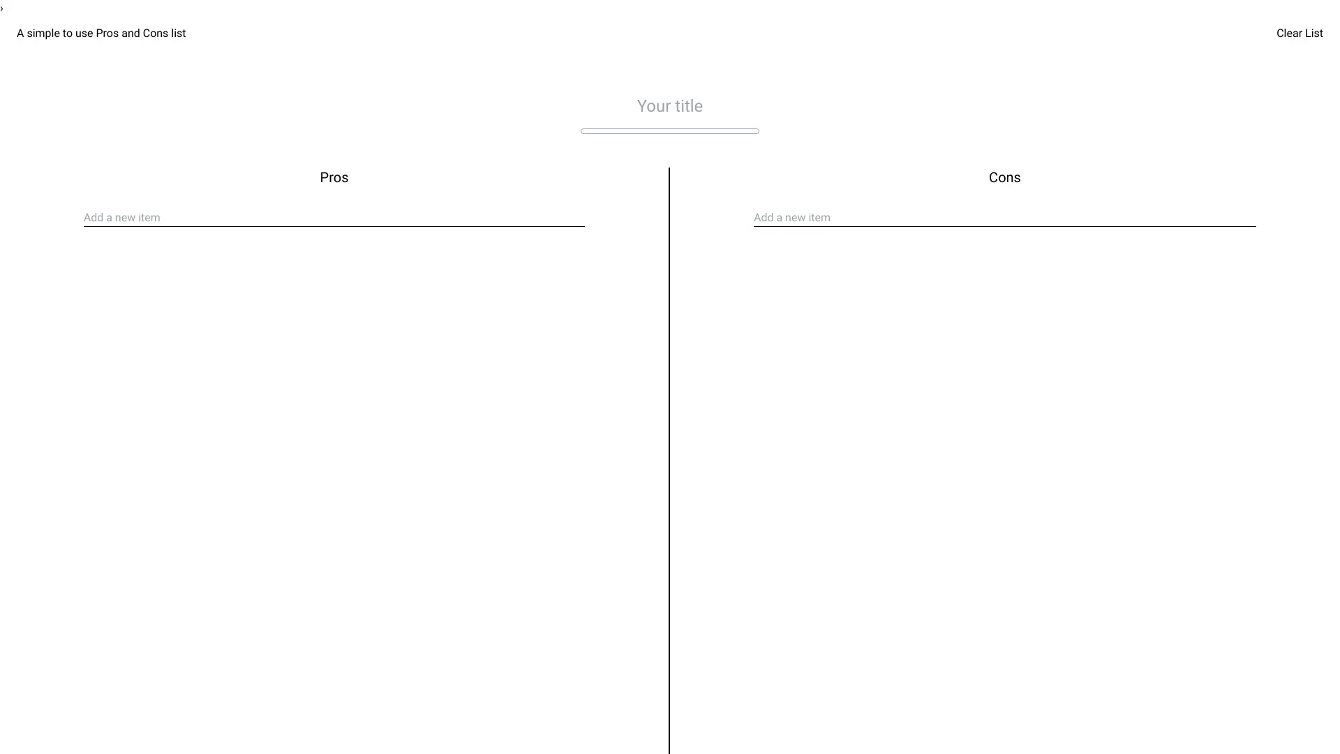 Pros and Cons