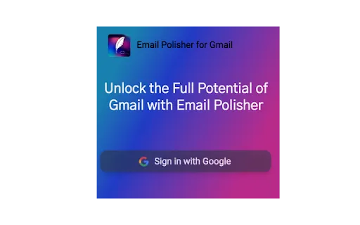 Email Polisher for Gmail