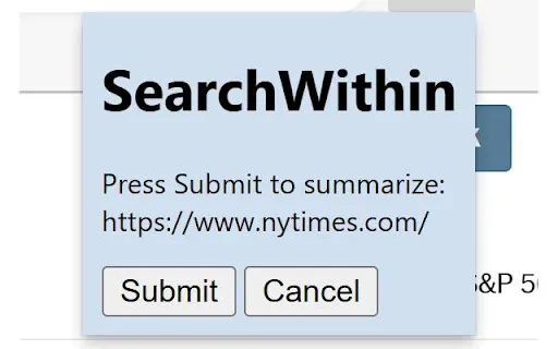 SearchWithin Extension