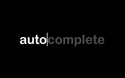 autocomplete