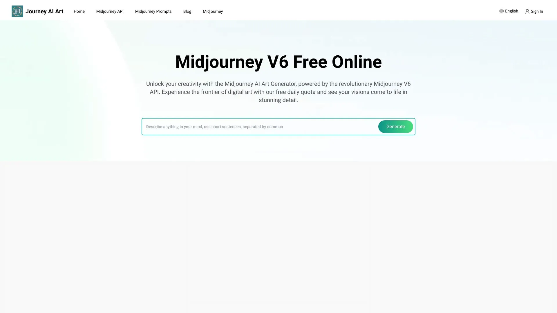 Free Midjourney AI Art Generator