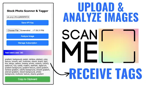 StockPhoto Scanner & Tagger