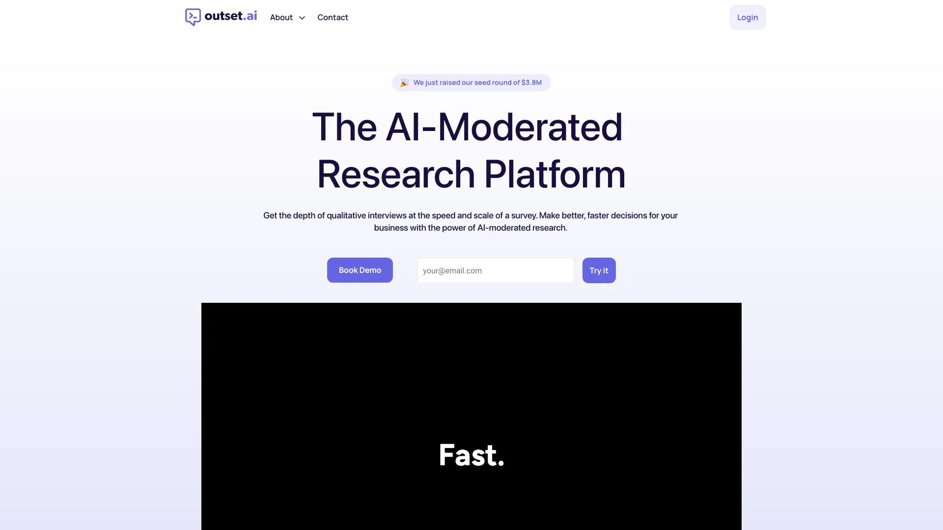 Voice-to-voice AI user interviews