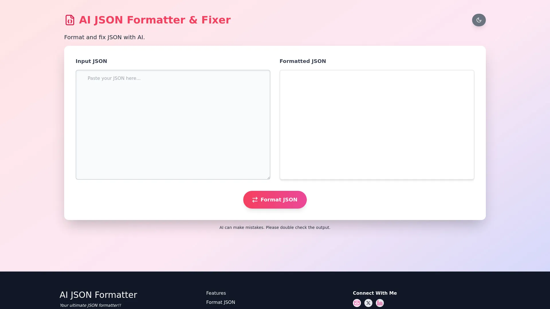 AI JSON Formatter