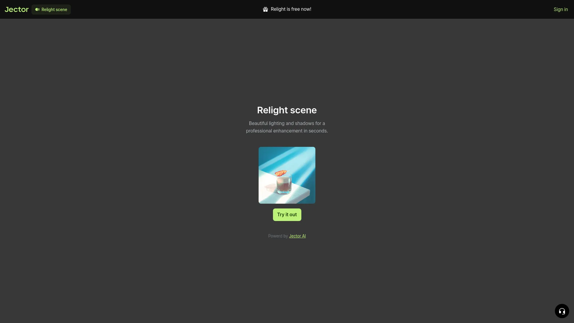 Relight Scene by Jector AI