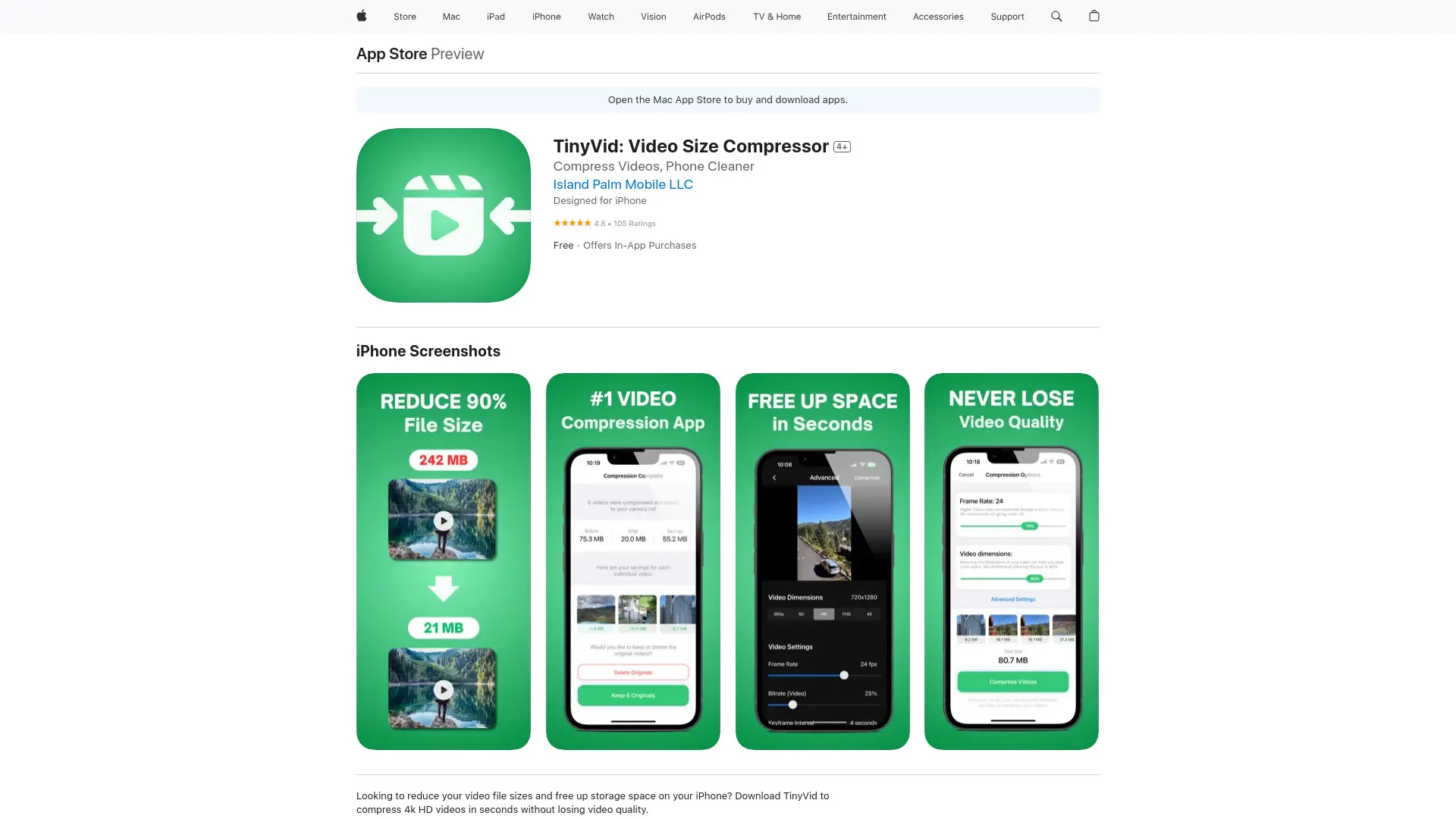 TinyVid: Video Compressor, Clean Storage