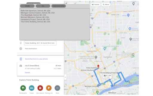Google Maps Route Optimizer
