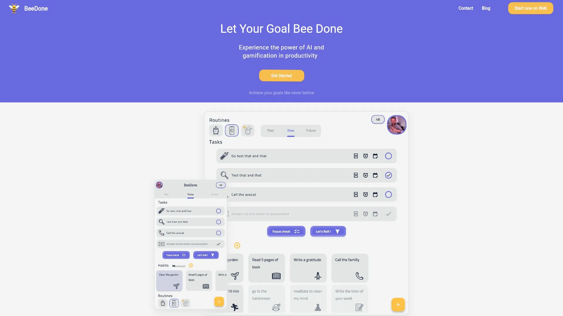 BeeDone - AI Gamified Productivity