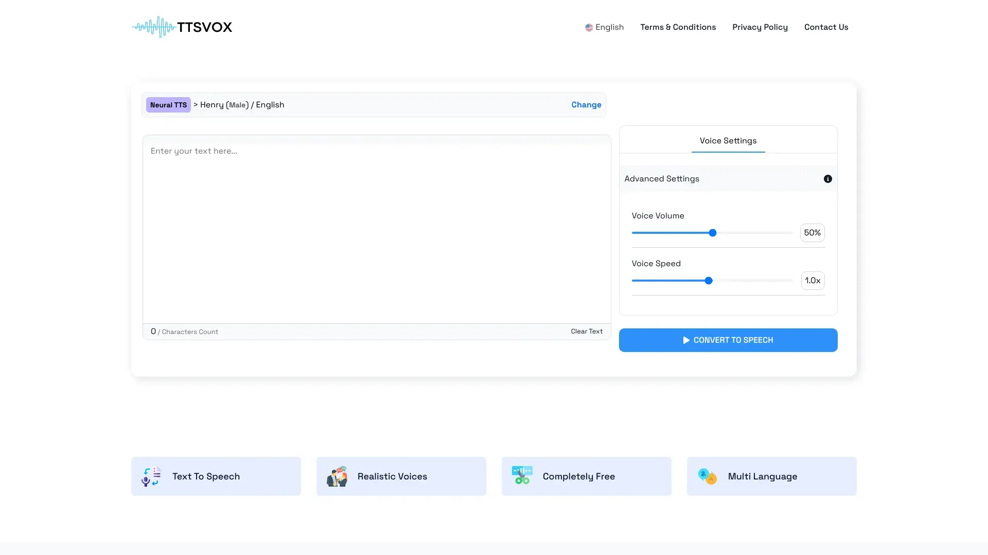 TTSVox - Free Text to Speech AI