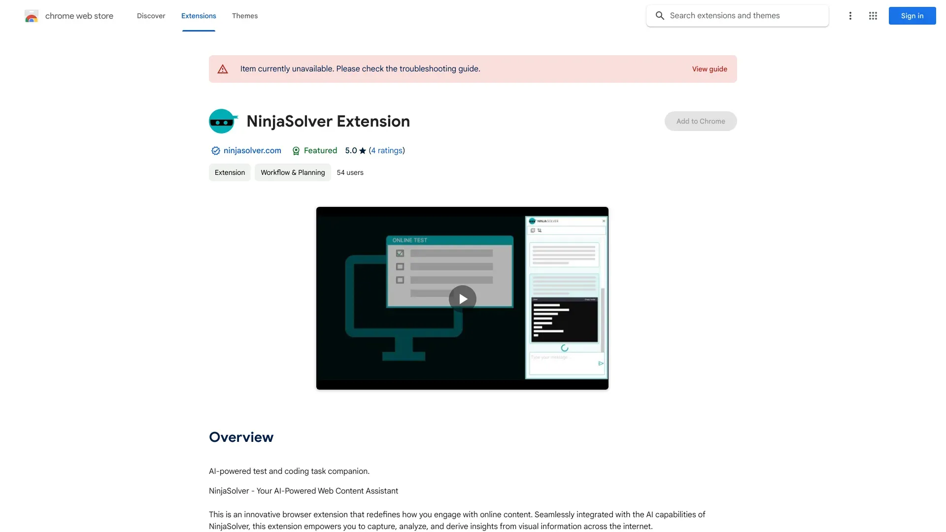 NinjaSolver Extension