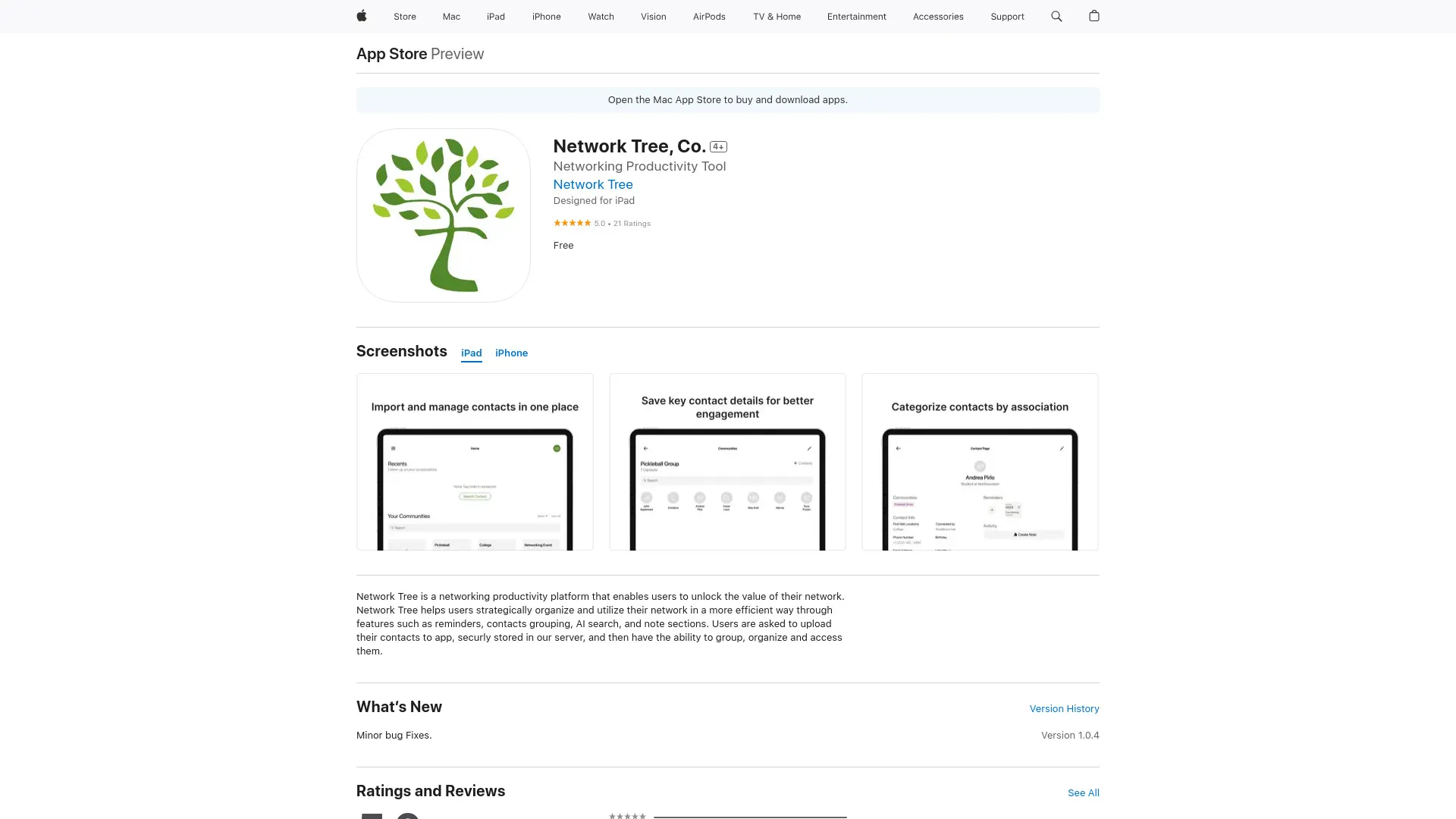 Network Tree