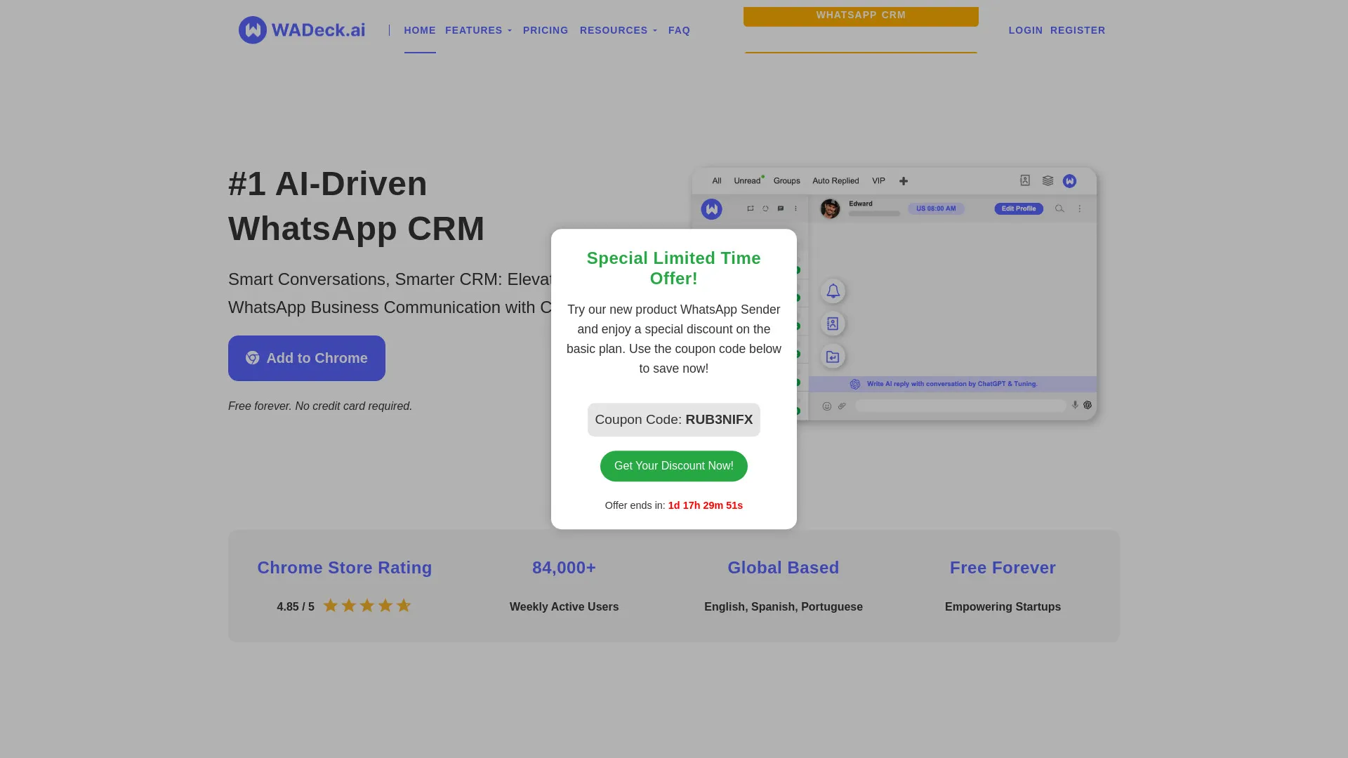 WADeck - AI Driven WhatsApp CRM
