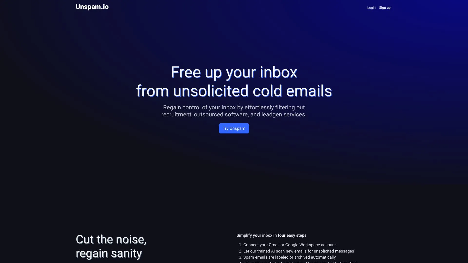 Unspam.io