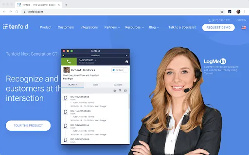 Tenfold Click To Dial Extension
