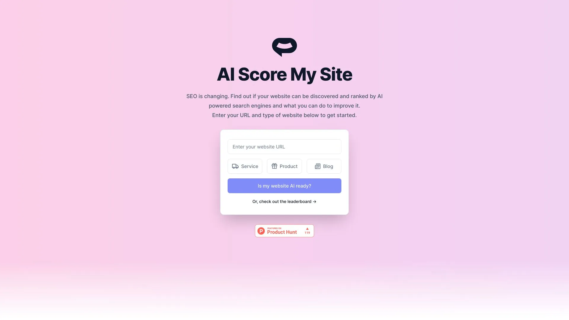 AI Score My Site