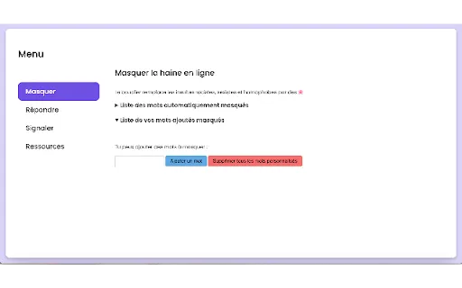 Bouclier anti-haine