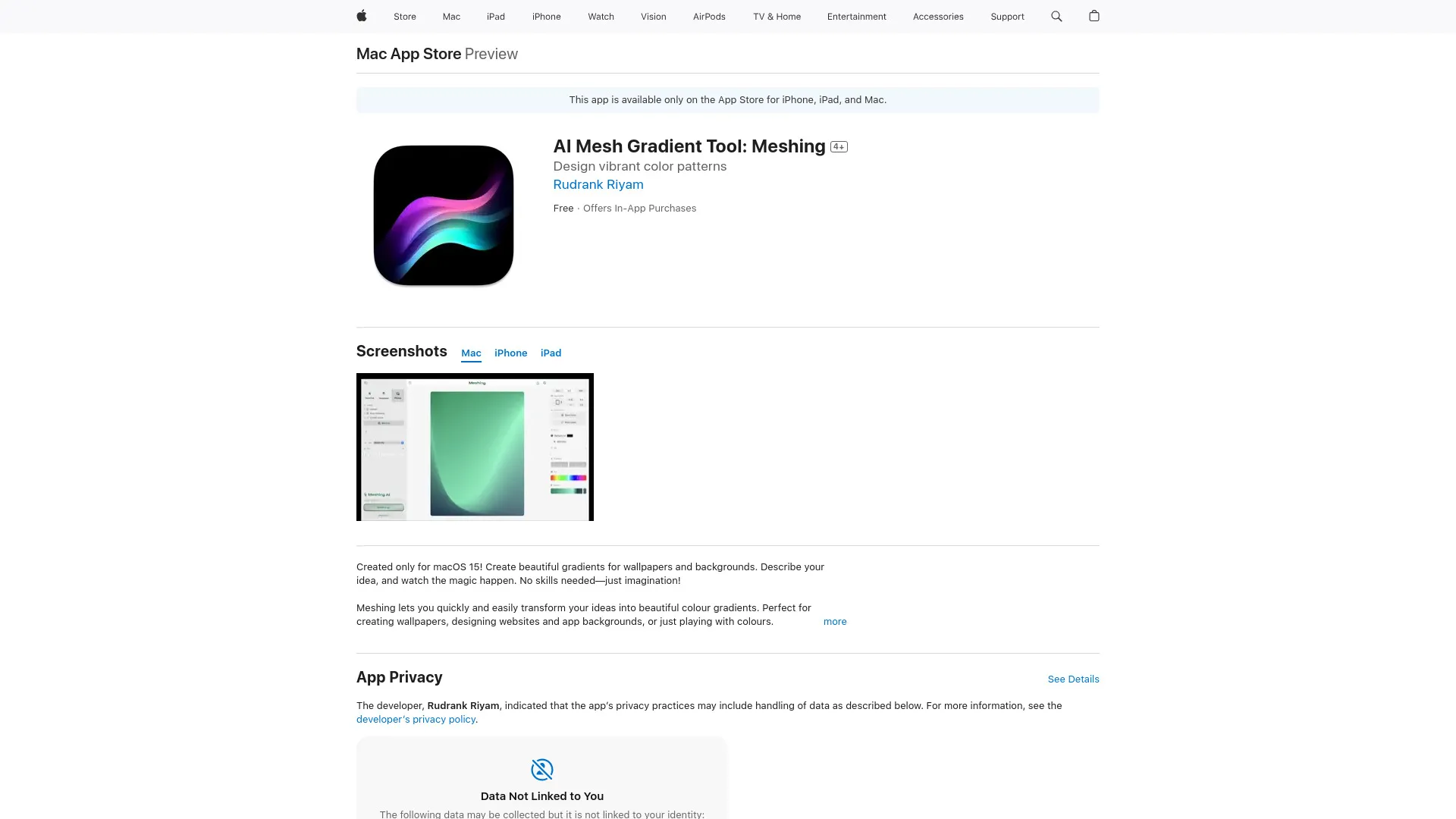 Meshing: AI Mesh Gradient Tool