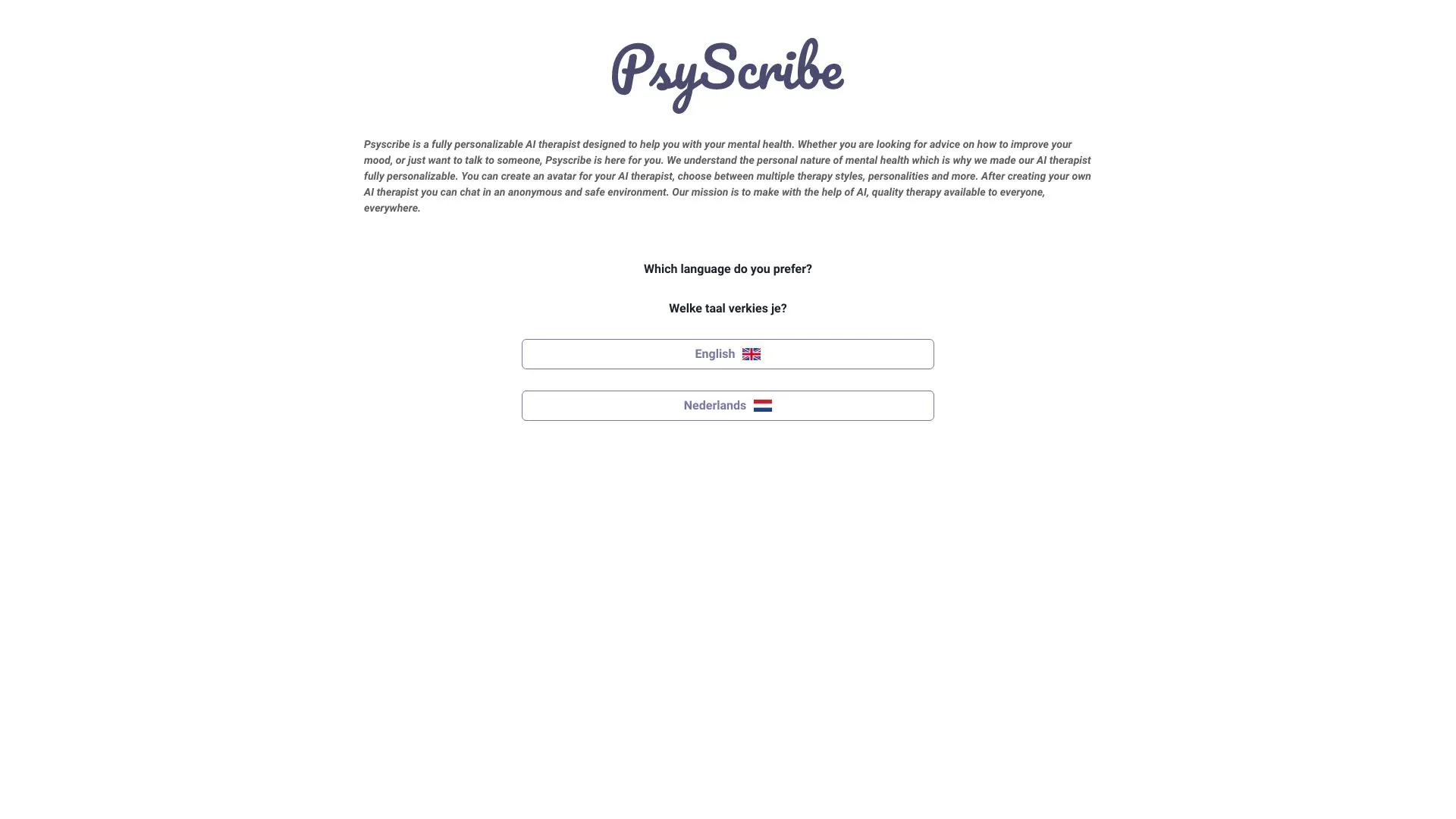 PsyScribe - AI Therapist