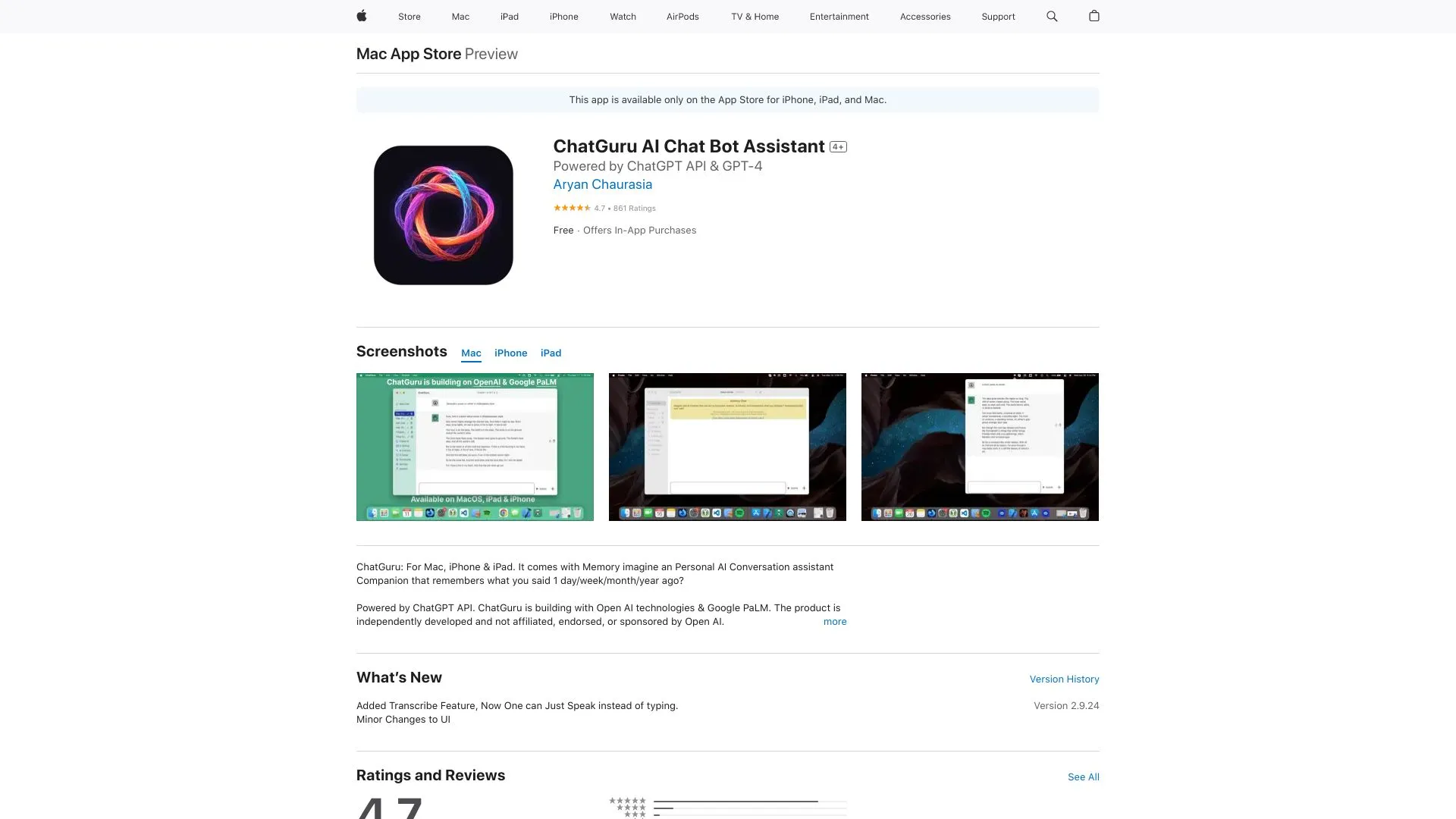 ChatGPT That Works Where You Write