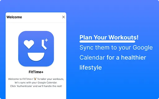 FitTime+ Extension