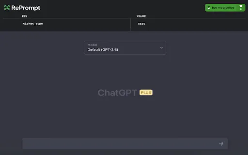 ChatGPT: RePrompt