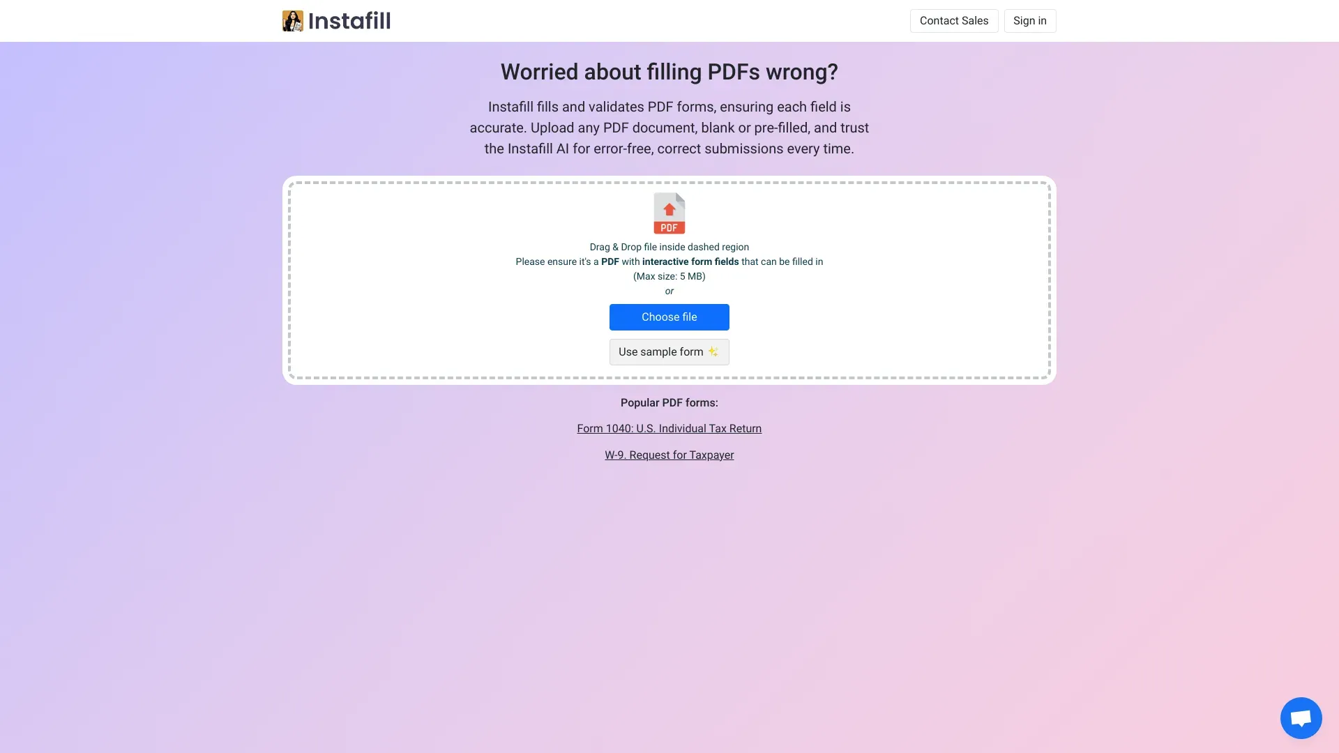 Instafill