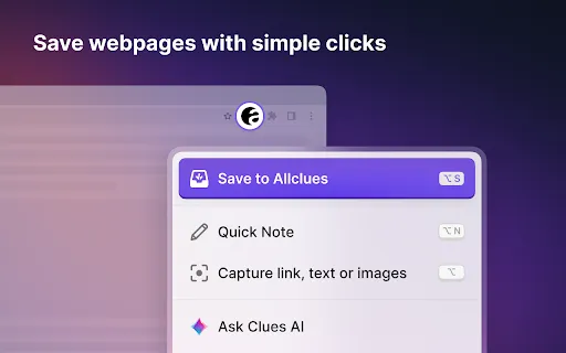 Allclues Extension