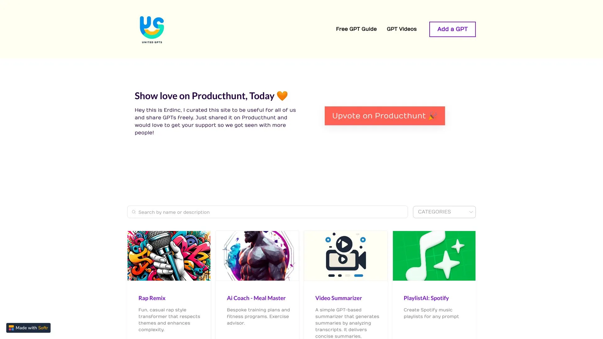 United GPTs - Curated Best GPTs