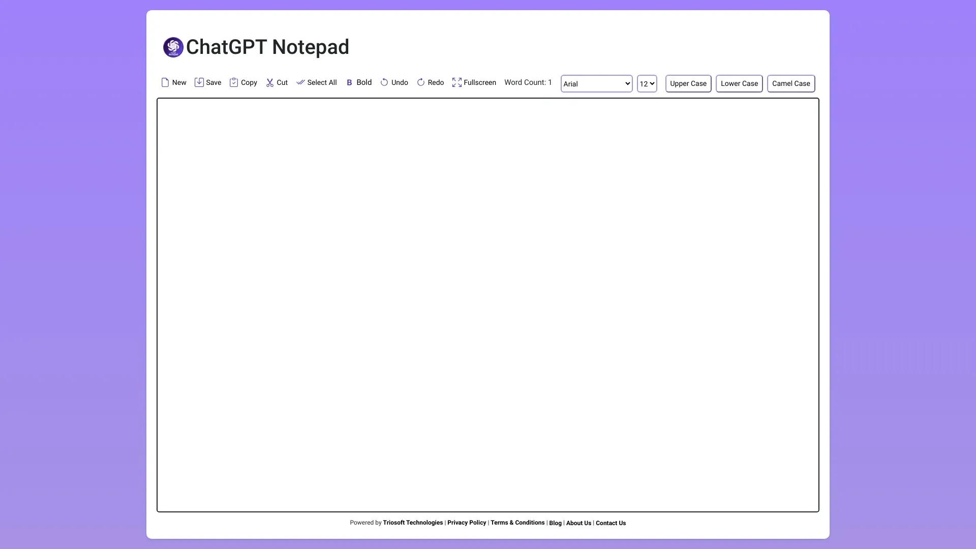 ChatGPT Notepad
