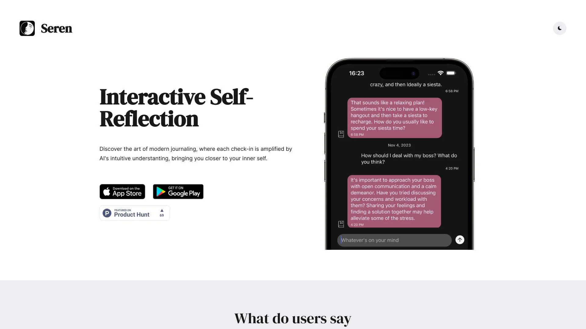 Seren: AI Chat Journal