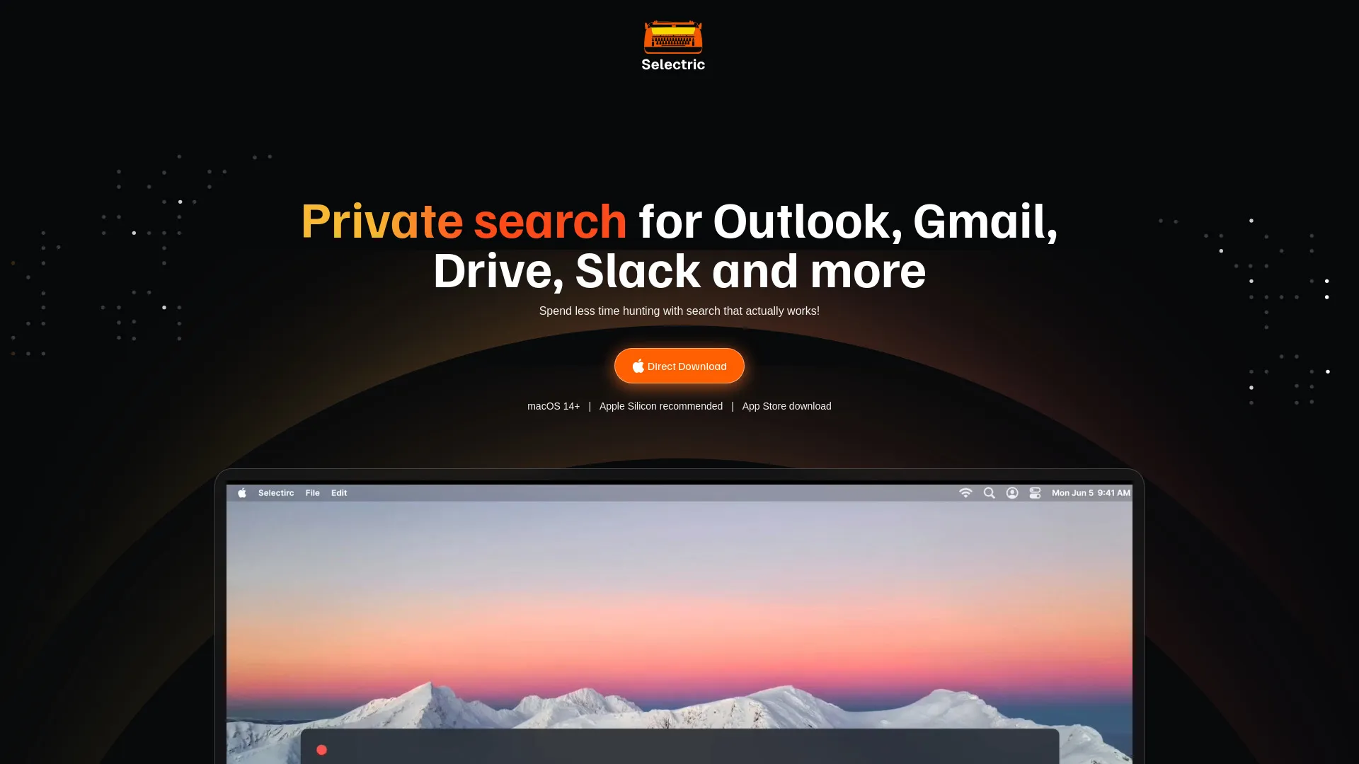Selectric - docs & mail search for MacOS