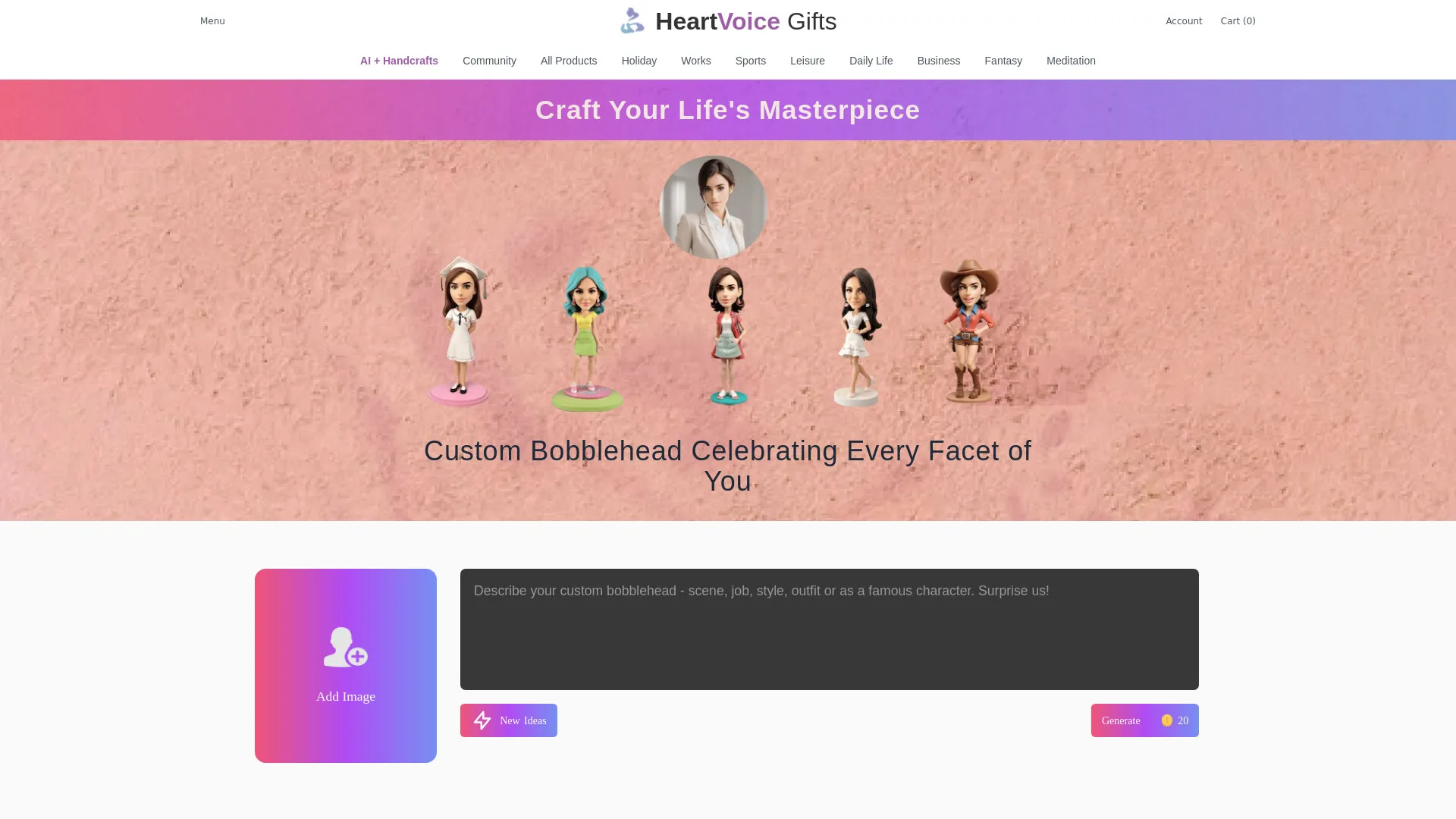 Fusion of AI and Handcrafts-Custom Gifts