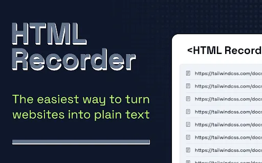 HTML Recorder