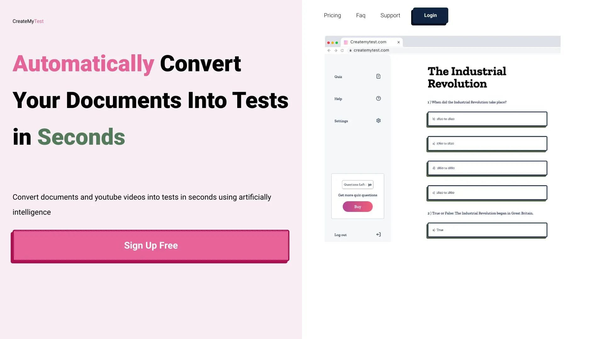 Create my test