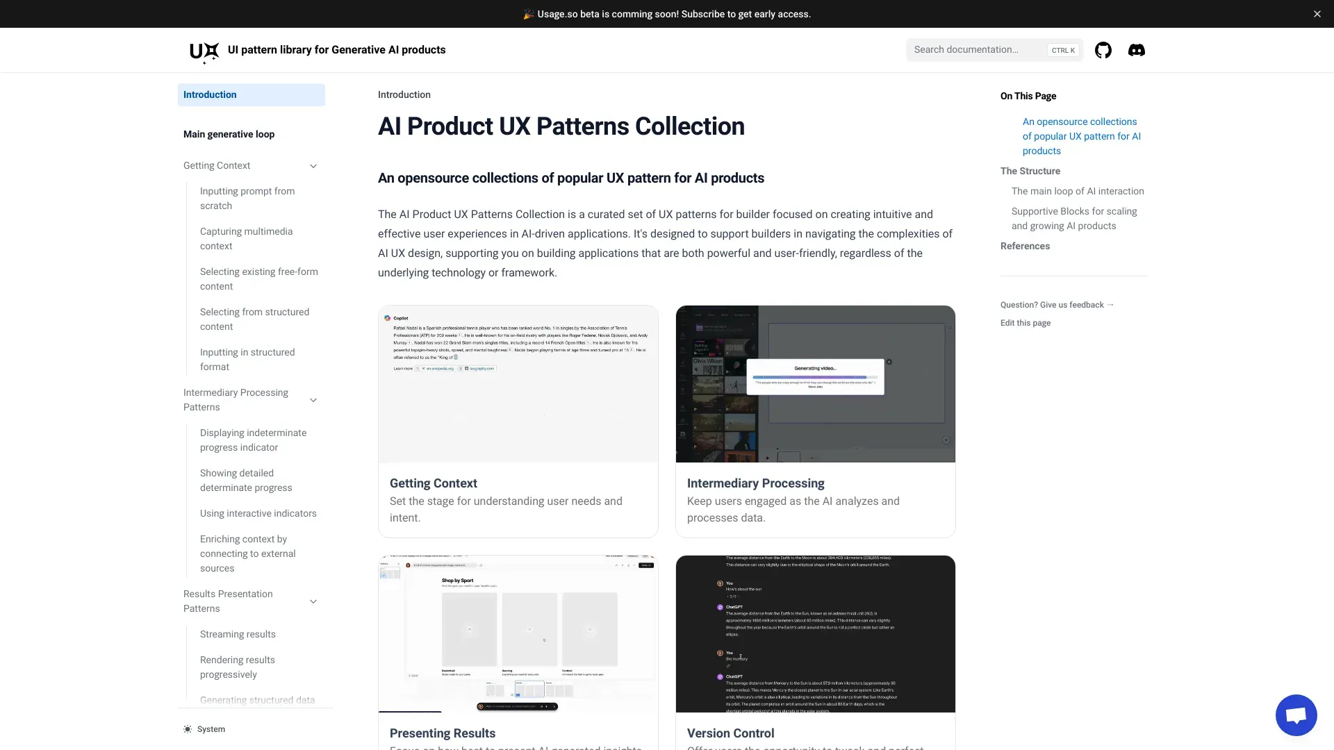 AI UX Patterns