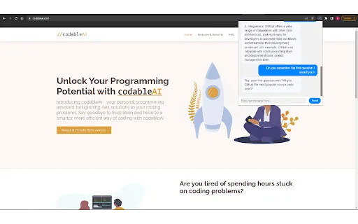 Chrome ChatGPT by CodableAI