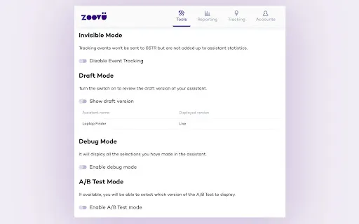 Zoovu Browser Plugin